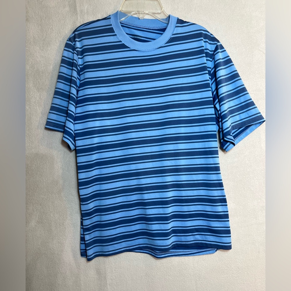 Patagonia Blue and White Striped Shirt
